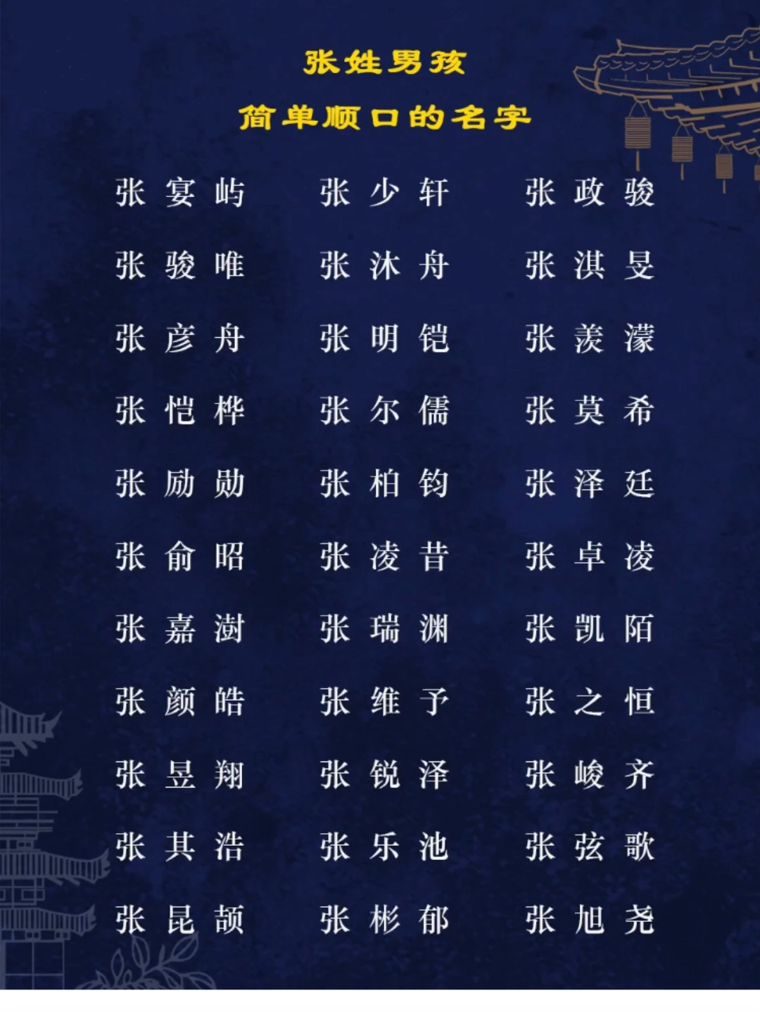 张名字大全2016版，张氏寻梦自然美景之旅