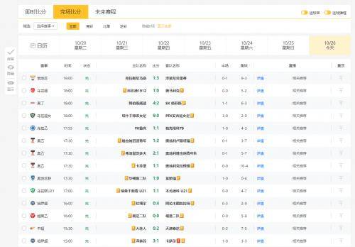 实时比分推荐神器全新升级，科技助力，掌控比赛动态